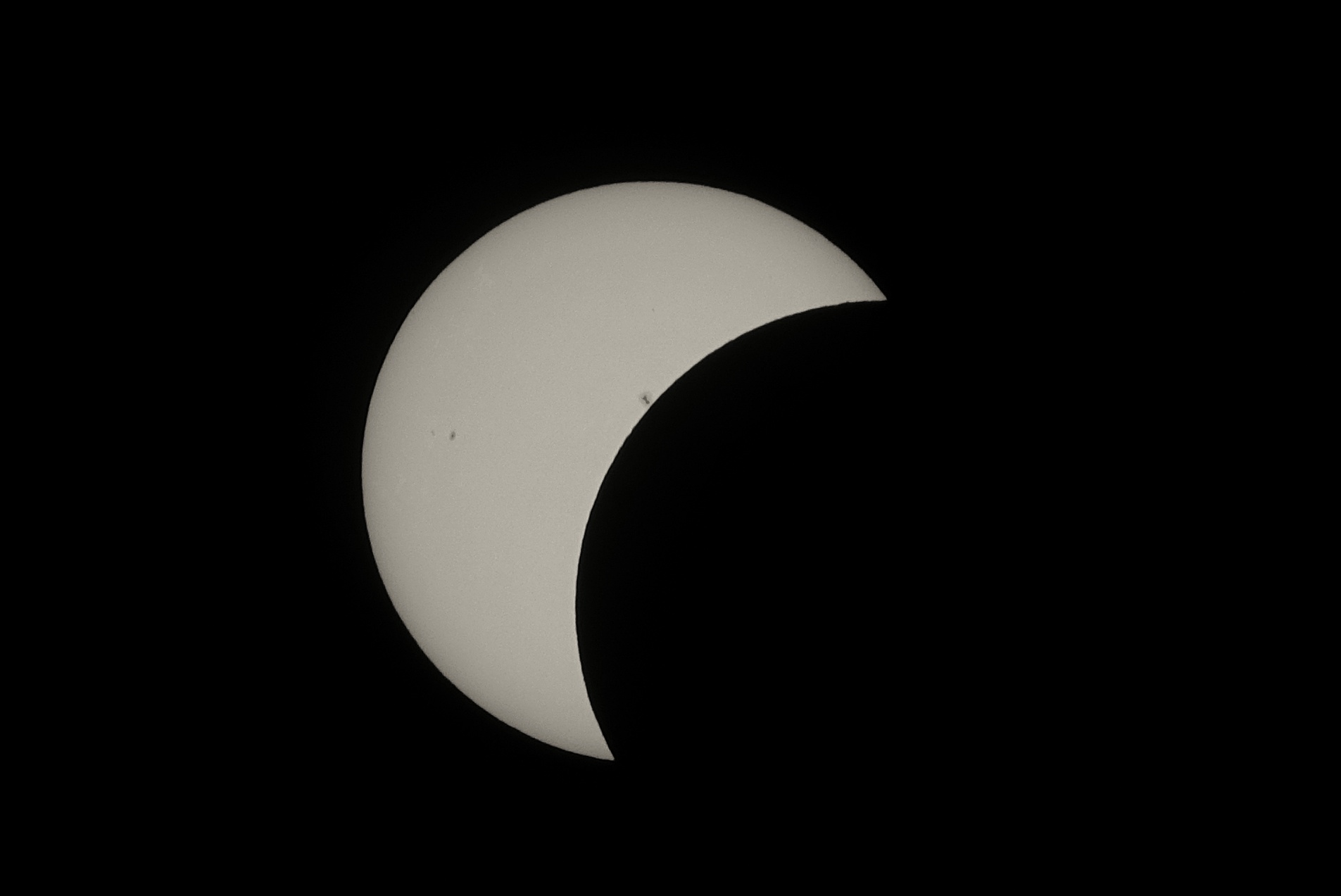 Préparation de l'observation de l'éclipse